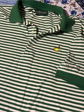 Masters Stripped Polo Men’s Large